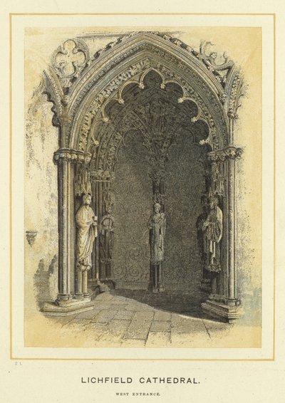 Cathédrale de Lichfield, entrée ouest - English School