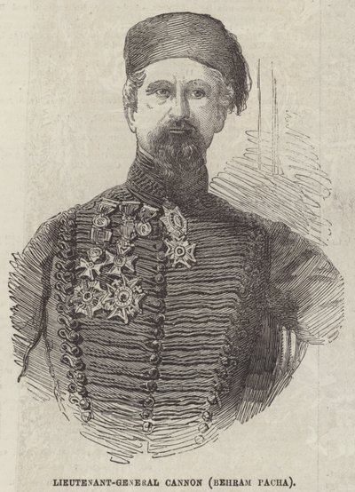 Lieutenant-général Cannon (Behram Pacha) (gravure) - English School