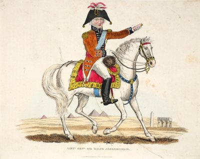 Lieutenant-général Sir Ralph Abercrombie, publié par Richard Evans, gravé par Romney, illustration de An Historical Account of the Battle of Waterloo par William Mudford, 1816 - English School