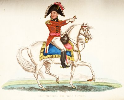 Lieutenant-général Sir Thomas Picton, publié par Richard Evans, gravé par Romney, illustration de An Historical Account of the Battle of Waterloo par William Mudford, 1816 - English School