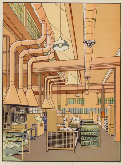 Light Engineering Factory (lithographie couleur) - English School