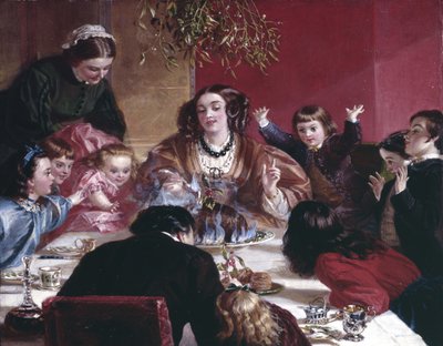 Allumage du pudding aux prunes - English School
