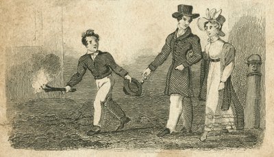 Garçon de lien, Londres (gravure) - English School
