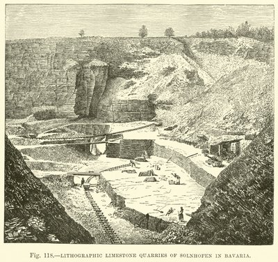 Carrières de calcaire lithographique de Solnhofen en Bavière - English School