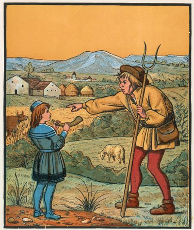 Petit garçon bleu et son cor - English School