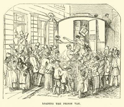 Chargement du fourgon de prison - English School