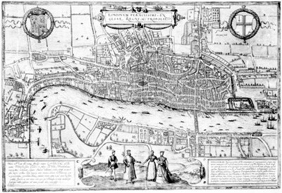 Londinium Feracissimi Angliae Regni Metropolis, illustration tirée de Londres à l