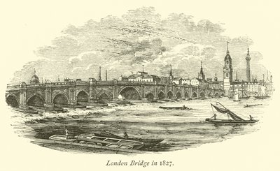 Pont de Londres en 1827 - English School
