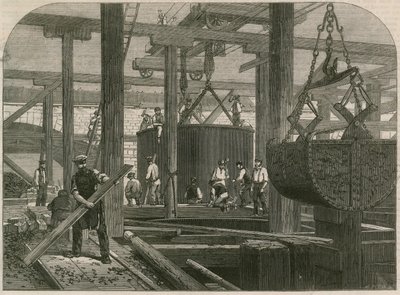 Travaux de ponts ferroviaires de Londres, Chatham et Dover à Blackfriars - English School