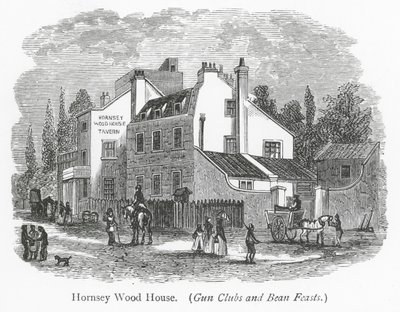 Clubs de Londres : Hornsey Wood House (gravure) - English School