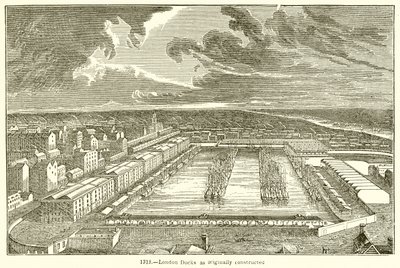 Docks de Londres tels qu