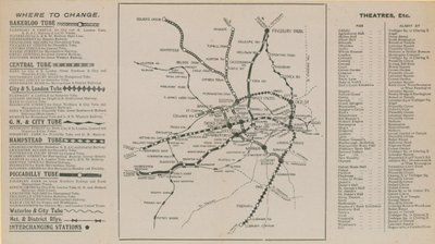 Carte du métro de Londres - English School