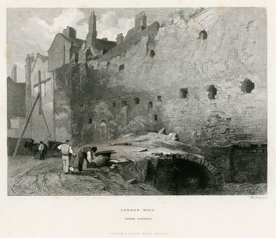 Mur de Londres, Tower Postern - English School