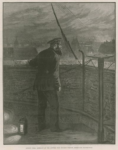 Incendies de Londres; Poste de surveillance à la caserne centrale des pompiers, Southwark Bridge Road - English School