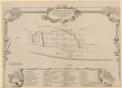 Londres restauré, plan de Sir John Evelyn pour la reconstruction de la ville de Londres après l