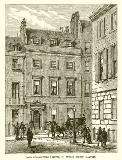 Maison de Lord Beaconsfield, 19, Curzon Street, Mayfair - English School