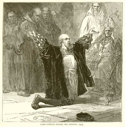 Lord Cobham devant les évêques, 1413 - English School