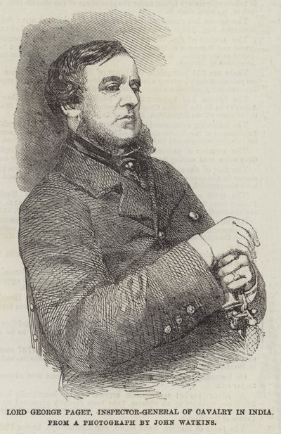 Lord George Paget, inspecteur général de la cavalerie en Inde - English School