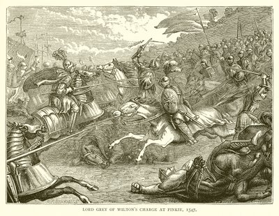 Charge de Lord Grey de Wilton à Pinkie, 1547 - English School