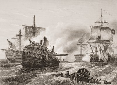 Victoire de Lord Howe sur les Français, illustration de 