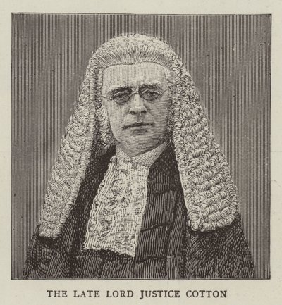 Lord Justice Cotton (gravure) - English School