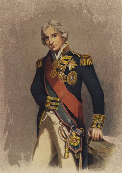 Lord Nelson (lithographie en couleur) - English School