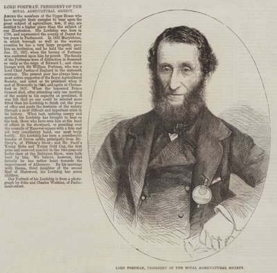 Lord Portman, Président de la Société Royale d