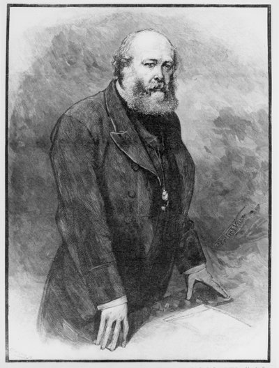 Lord Salisbury parlant de M. Bright à la Chambre des Lords, 1889 - English School