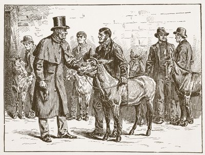 Lord Shaftesbury inspectant une exposition d