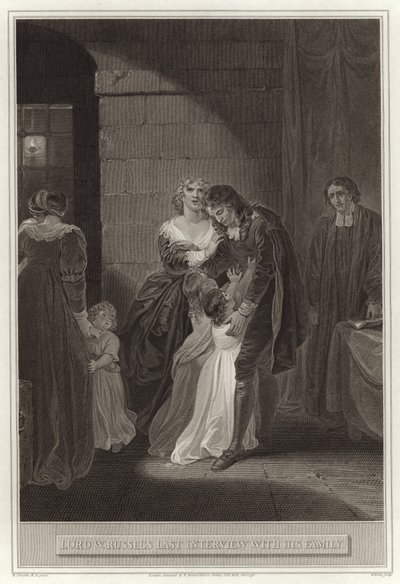 Dernière entrevue de Lord W. Russell avec sa famille - English School