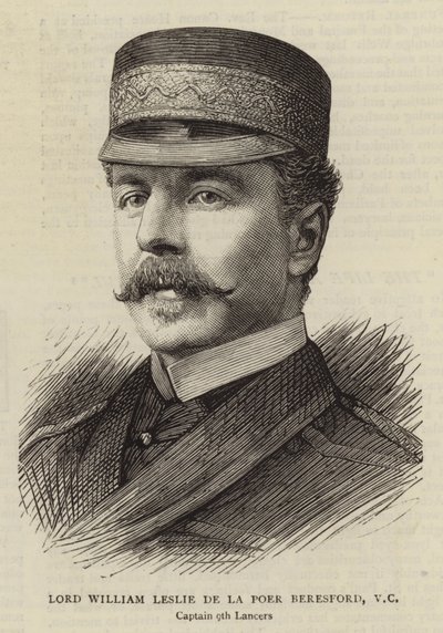 Lord William Leslie de la Poer Beresford, VC (gravure) - English School