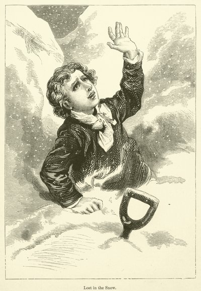 Perdu dans la neige (gravure) - English School