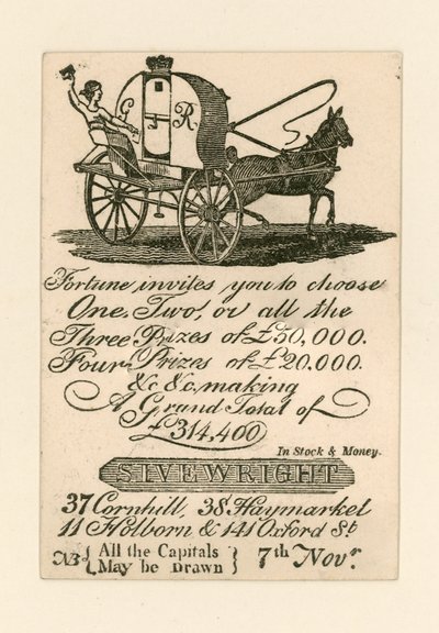 Publicité de loterie - English School