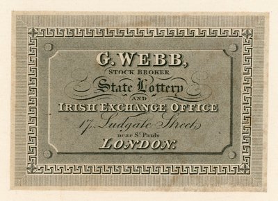 Publicité de loterie - English School