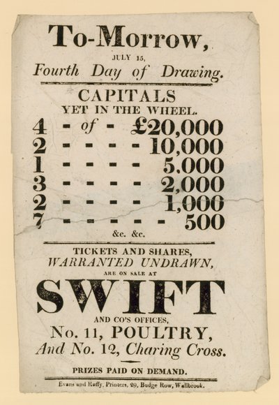Publicités de loterie - English School