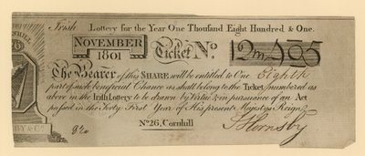 Billet de loterie - English School