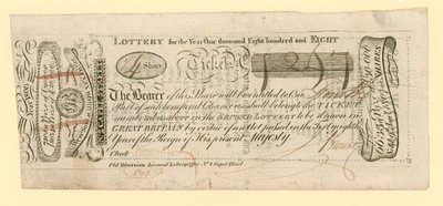 Billet de loterie - English School