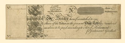 Billet de loterie - English School
