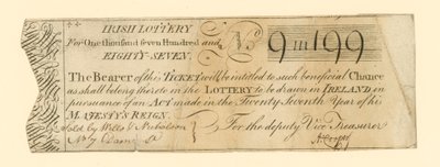 Billet de loterie - English School