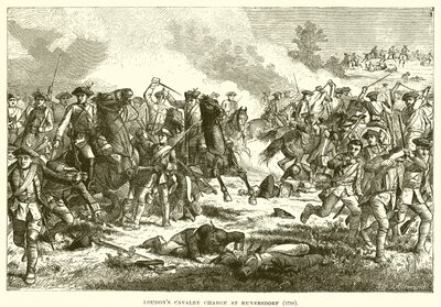 La charge de cavalerie de Loudon à Kunersdorf - English School
