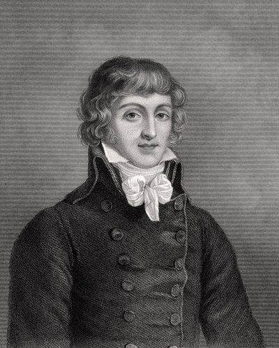 Louis Antoine Léon de Saint-Just, gravé par W.H. Mote, illustration de 