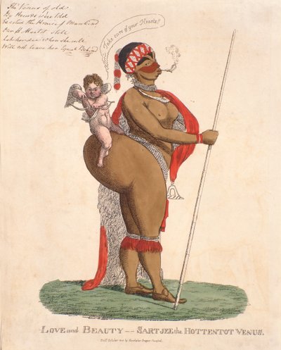 Amour et Beauté - Sartjee la Vénus Hottentote, 1810 - English School