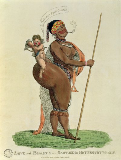 Amour et Beauté - Sartjee la Vénus Hottentote, 1810 - English School