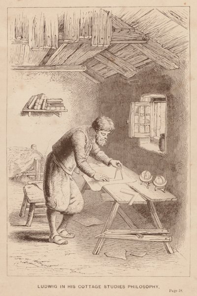 Ludwig dans son cottage étudie la philosophie - English School