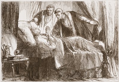 Luther sur son lit de mort, illustration de L