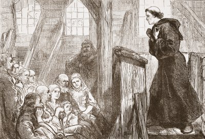 Luther prêchant dans l