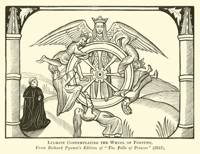 Lydgate contemplant la roue de la fortune - English School