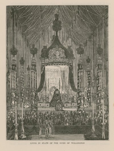 Mise en bière du Duc de Wellington - English School