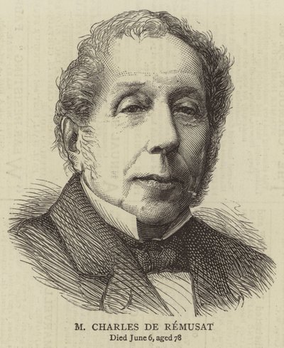 M Charles de Rémusat (gravure) - English School