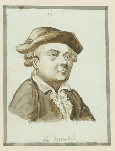 M. Handel, milieu du XIXe siècle (encre sur papier) - English School